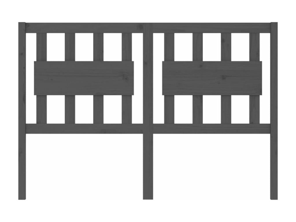 Meuble de maison en bois massif gris, 125,5 x 4 x 100 cm