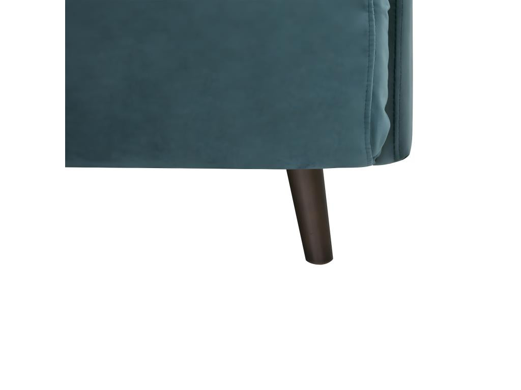 Canapé-lit en velours bleu