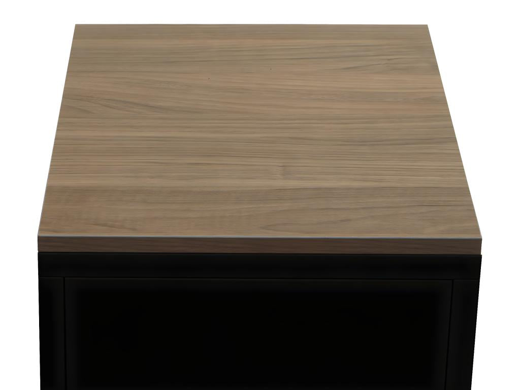 Armoire en métal noir, 63 x 40 x 40 cm