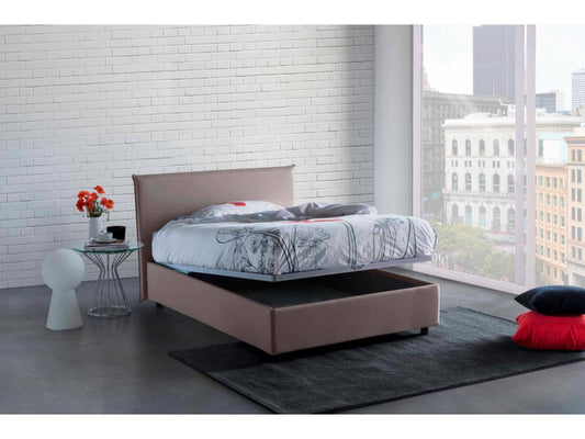Matelas en tissu gris, 120 x 200 cm