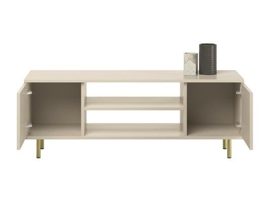 Meuble TV beige, 155 x 40 x 48 cm