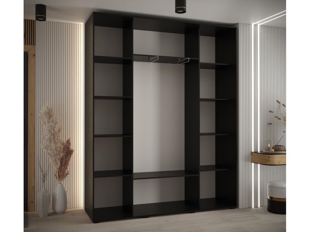 Armoire noire, 200 x 45 x 235,2 cm