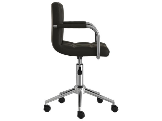 Fauteuil en similicuir noir