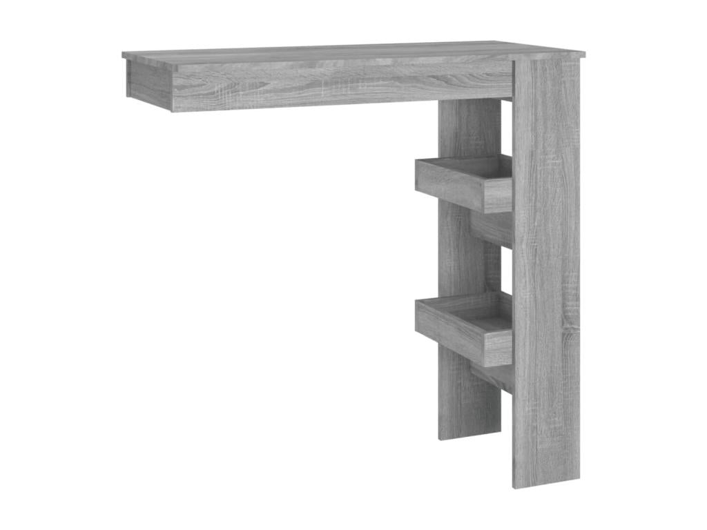 Table en bois d'ingénierie gris, 102 x 45 x 103,5 cm