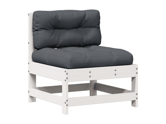 Ensemble de meubles d'extérieur en bois massif blanc