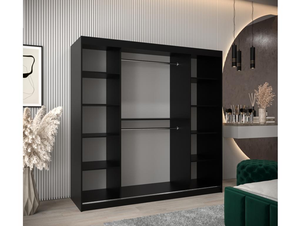 Armoire noire, 200 x 62 x 200 cm