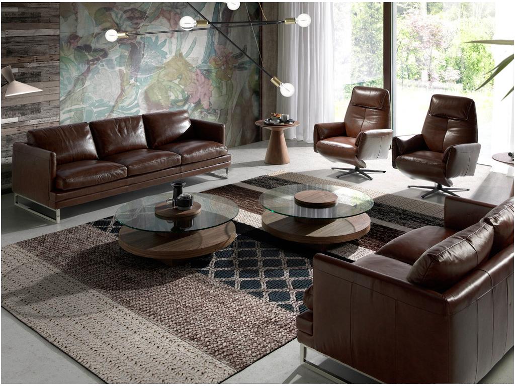 Fauteuil d'appoint en cuir noir