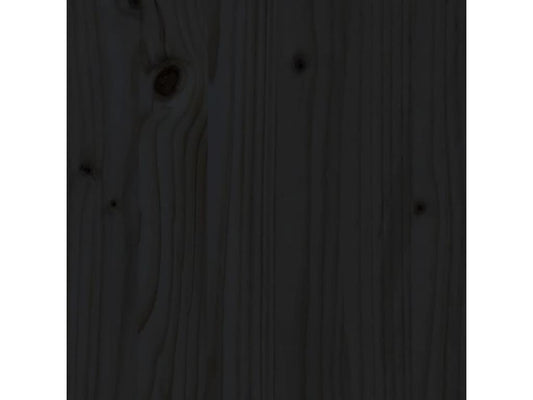 Meuble de maison en bois massif noir, 80,5 x 4 x 100 cm