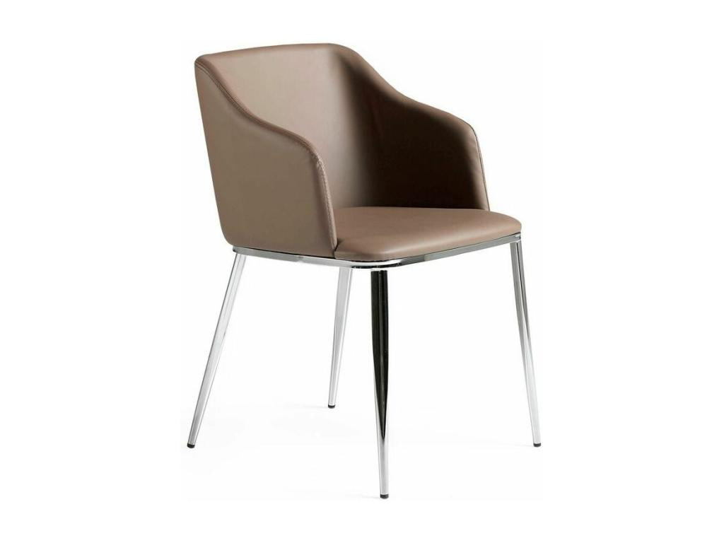 Fauteuil en similicuir anthracite