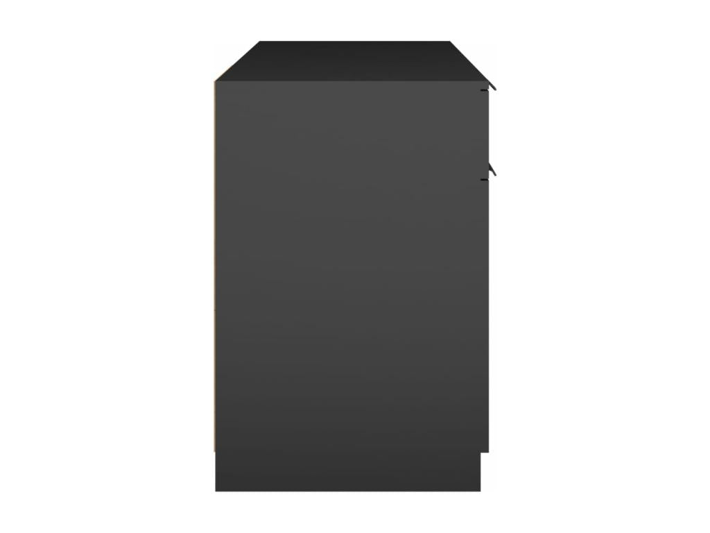 Table noire, 100 x 50 x 75 cm