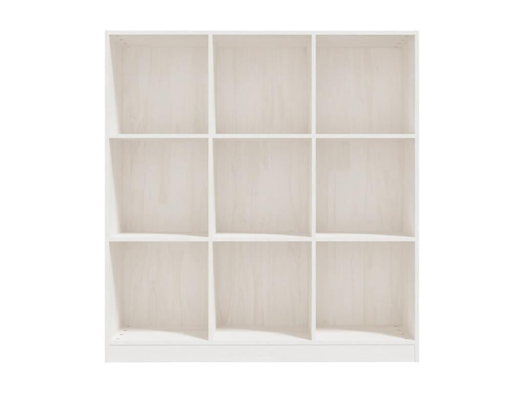Bibliothèque en pin blanc, 104 x 33,5 x 110 cm