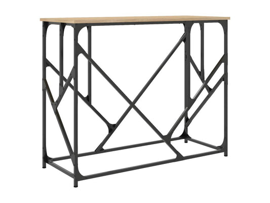 Table en bois d'ingénierie marron, 100 x 40 x 80 cm