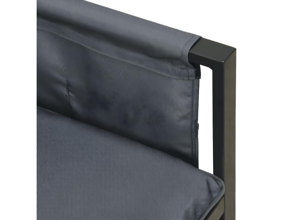 Ensemble de mobilier d'extérieur anthracite
