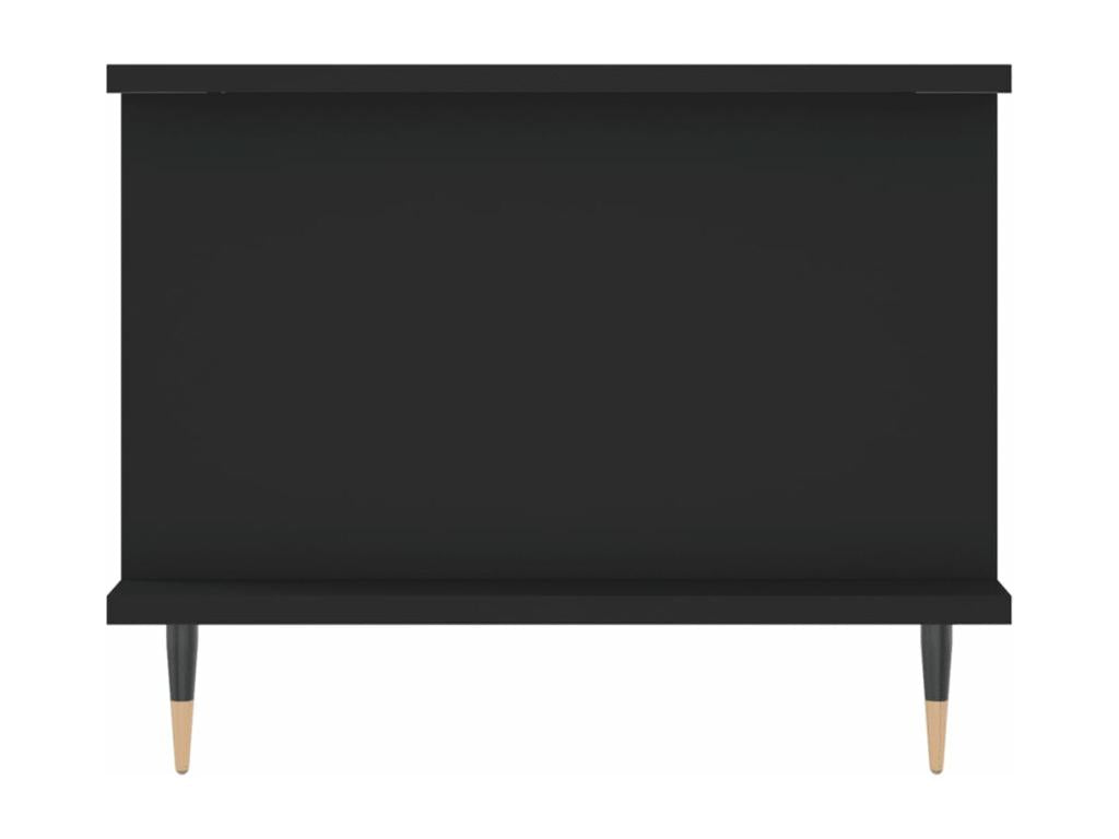 Table basse en bois d'ingénierie noir, 90 x 50 x 40 cm