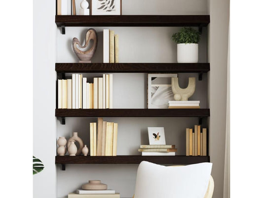 Étagère en chêne brun