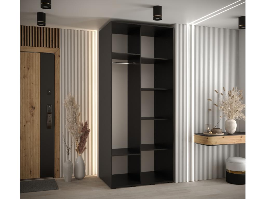 Armoire noire, 120 x 60 x 235,2 cm