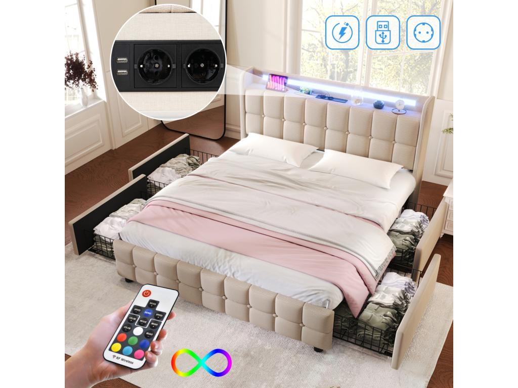 Meuble beige pour la maison, 160 x 200 cm