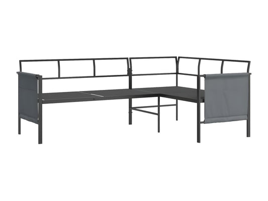 Ensemble de mobilier d'extérieur anthracite