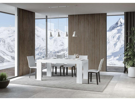 Table blanche, 90 x 160 cm