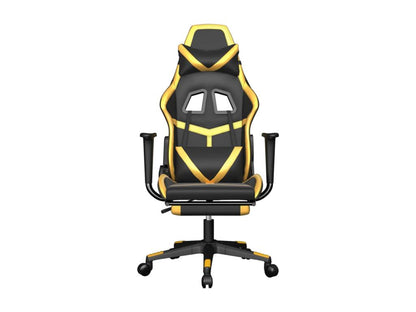 Fauteuil en similicuir doré