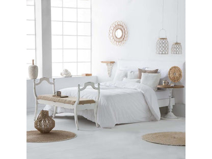 Table basse blanche, 50 x 50 x 65 cm