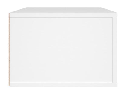 Meuble TV en bois d'ingénierie blanc, 80 x 36 x 25 cm