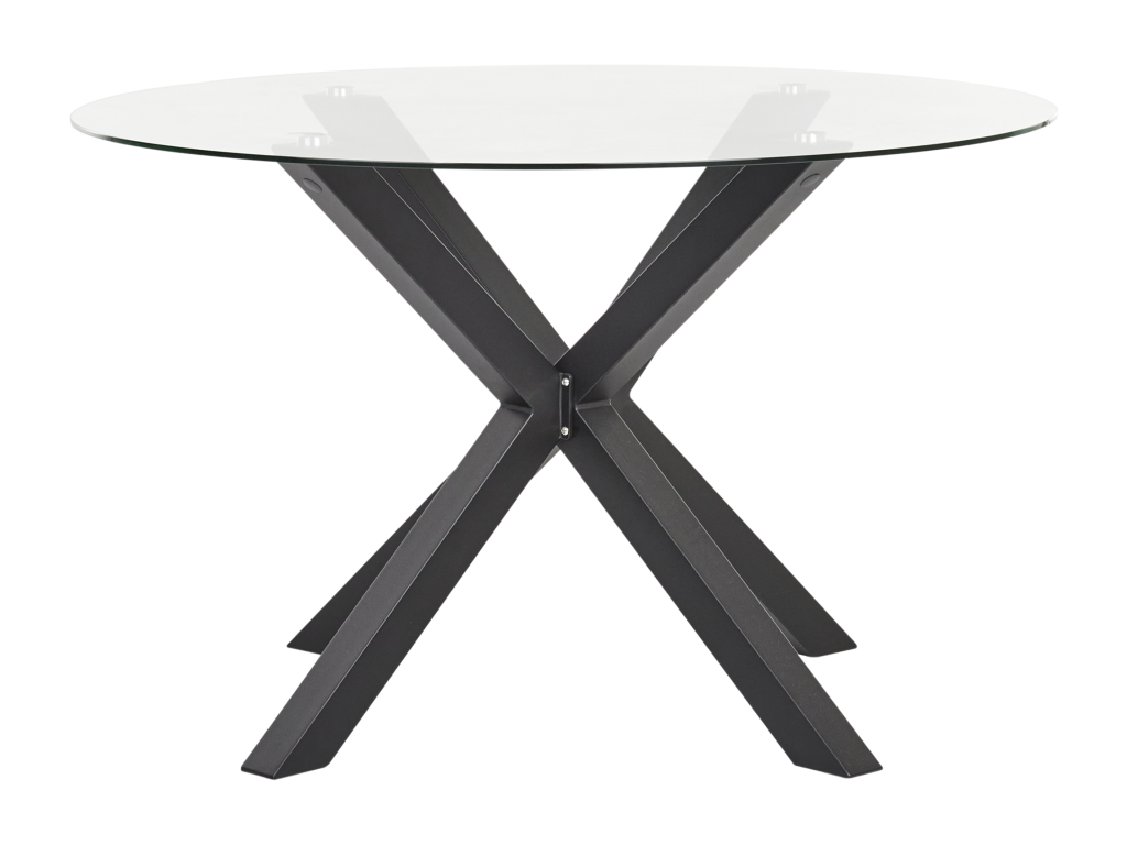 Table en verre noir