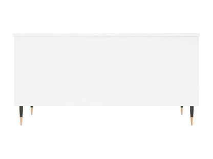 Table basse en bois d'ingénierie blanc, 90 x 44,5 x 45 cm