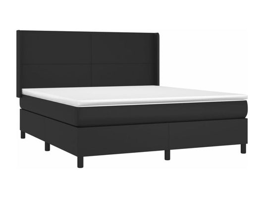 Matelas en similicuir noir, 180 x 200 cm