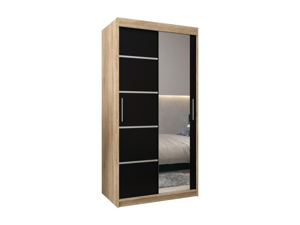 Armoire noire, 100 x 62 x 200 cm