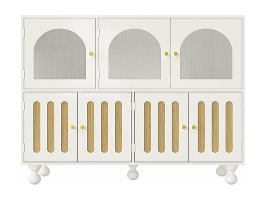 Buffet en verre blanc