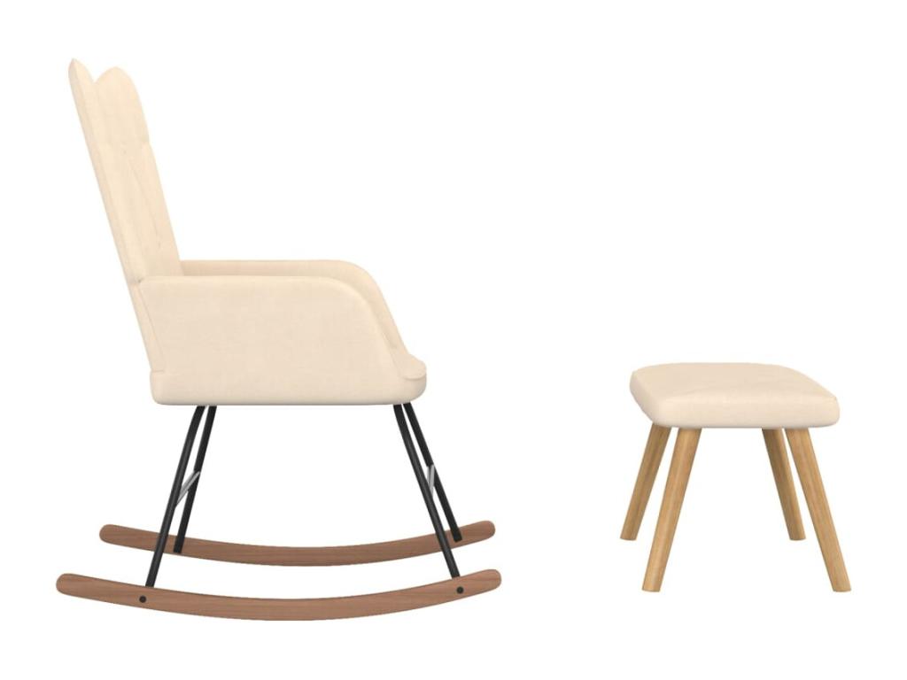 Chaise en tissu beige