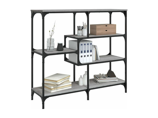 Table en bois d'ingénierie gris, 103 x 32 x 95 cm