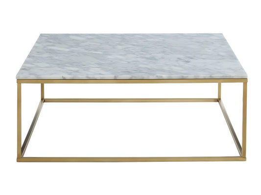 Table basse en métal blanc