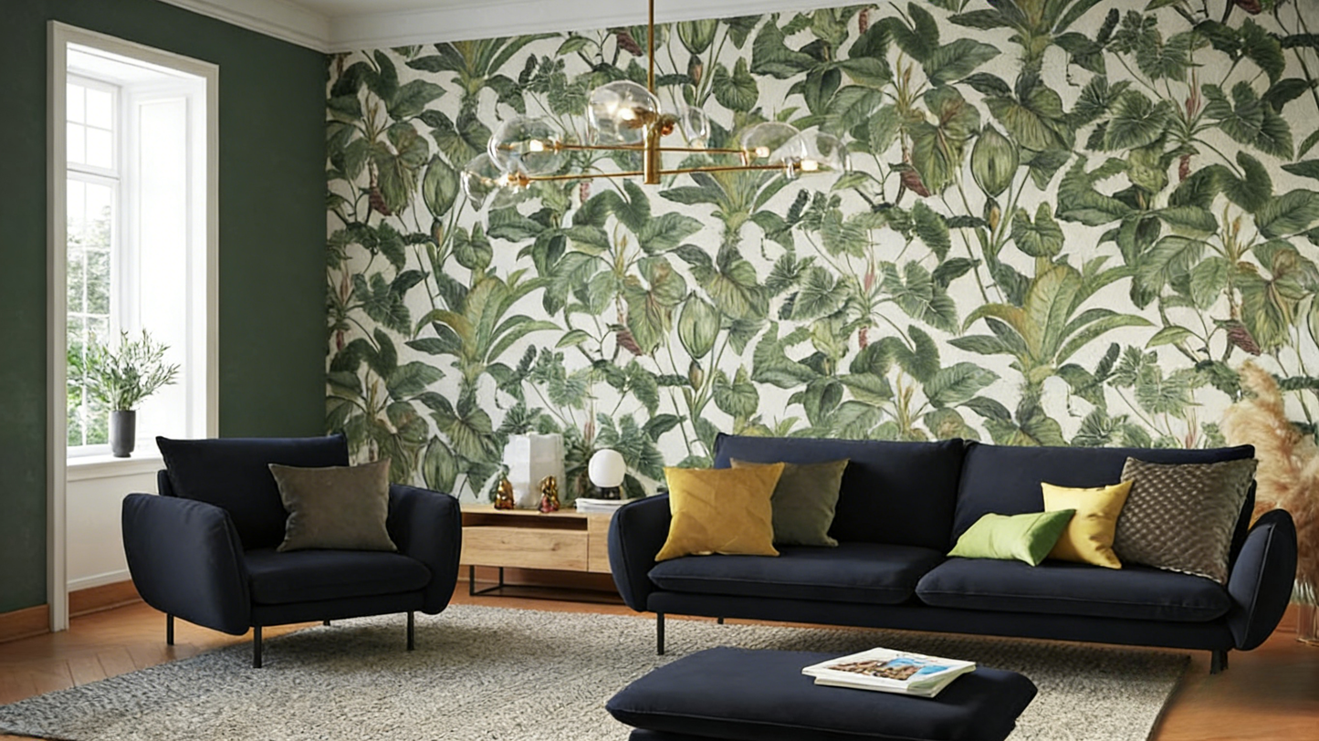 Fauteuil d'appoint en velours bleu, 97 x 94 x 95 cm