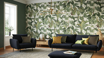 Fauteuil d'appoint en velours bleu, 97 x 94 x 95 cm