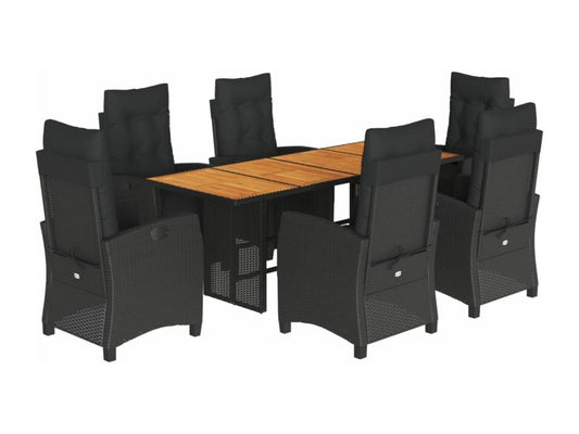 Meubles de maison en résine tressée noire