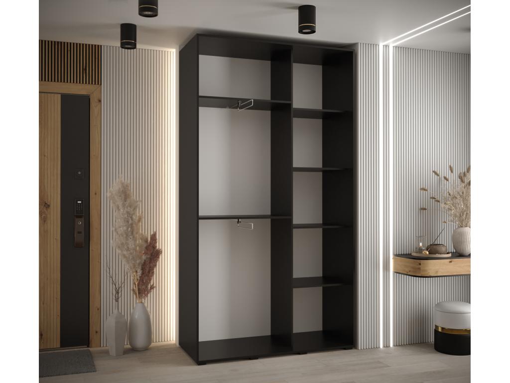 Armoire noire, 140 x 45 x 235,2 cm