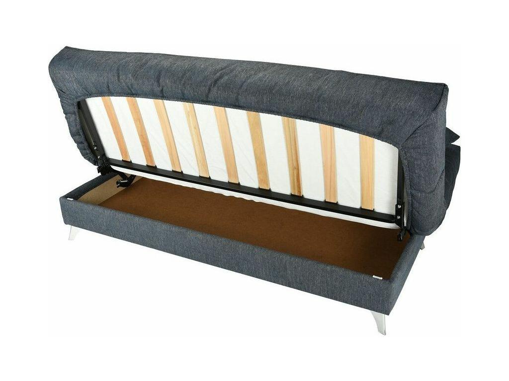 Matelas en tissu bleu, 130 x 190 cm