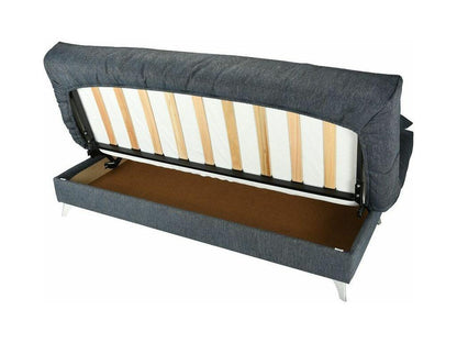 Matelas en tissu bleu, 130 x 190 cm