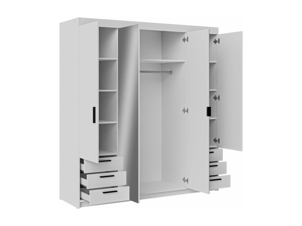 Armoire en chêne brun, 191 x 177 x 53 cm