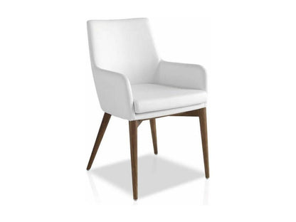 Fauteuil d'appoint en cuir noir