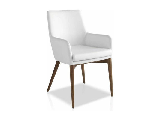 Fauteuil d'appoint en cuir noir