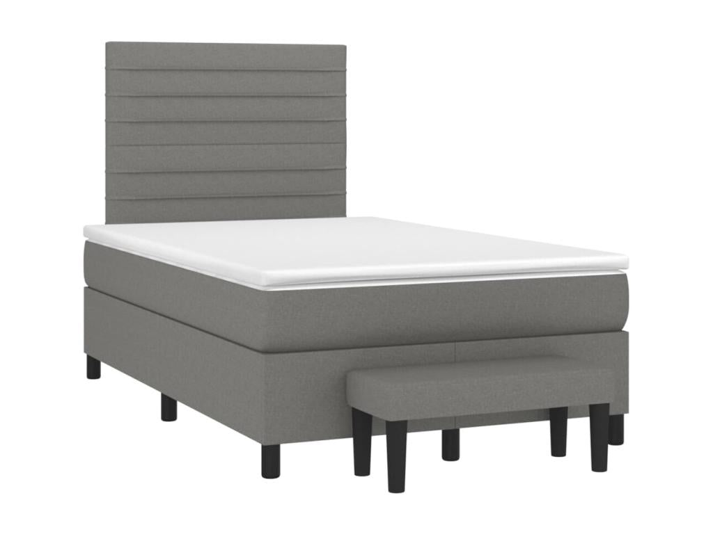 Matelas en tissu gris, 120 x 190 cm