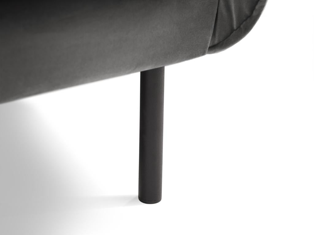 Fauteuil d'appoint en velours gris, 97 x 94 x 95 cm