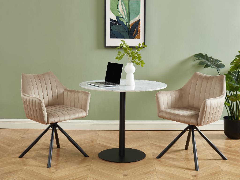 Meubles d'intérieur en velours beige