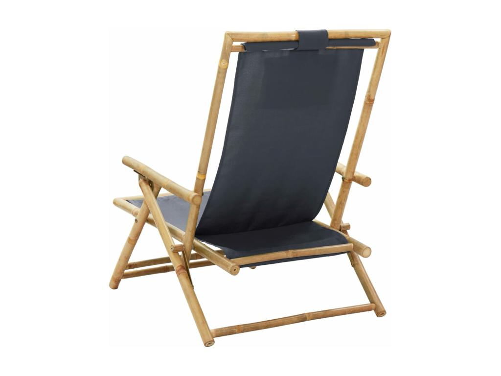 Chaise en tissu gris