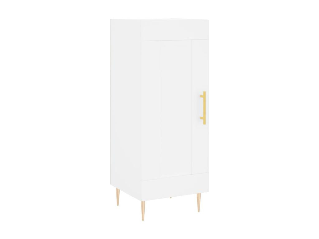 Buffet en bois d'ingénierie blanc, 34,5 x 34 x 90 cm