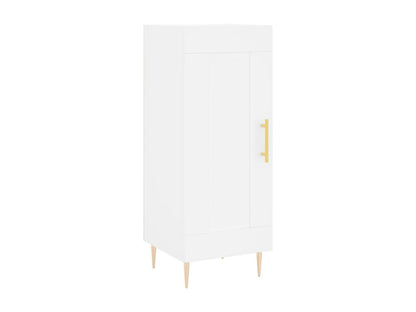 Buffet en bois d'ingénierie blanc, 34,5 x 34 x 90 cm