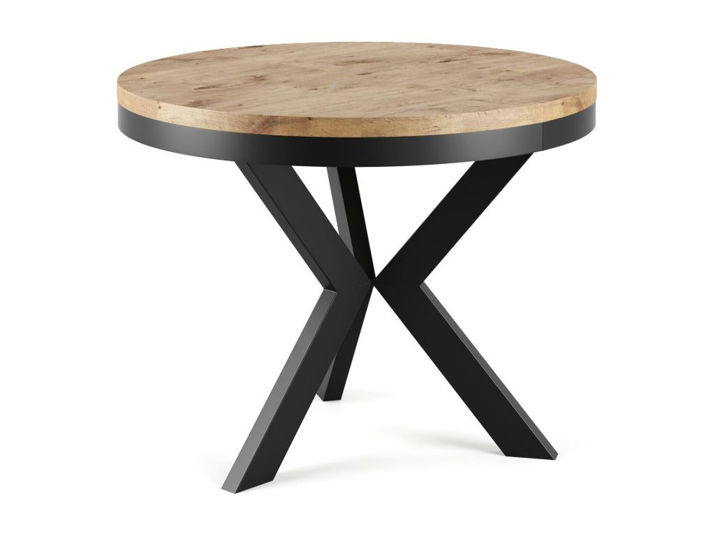 Table de salle à manger naturelle, 100 x 138 x 76 cm